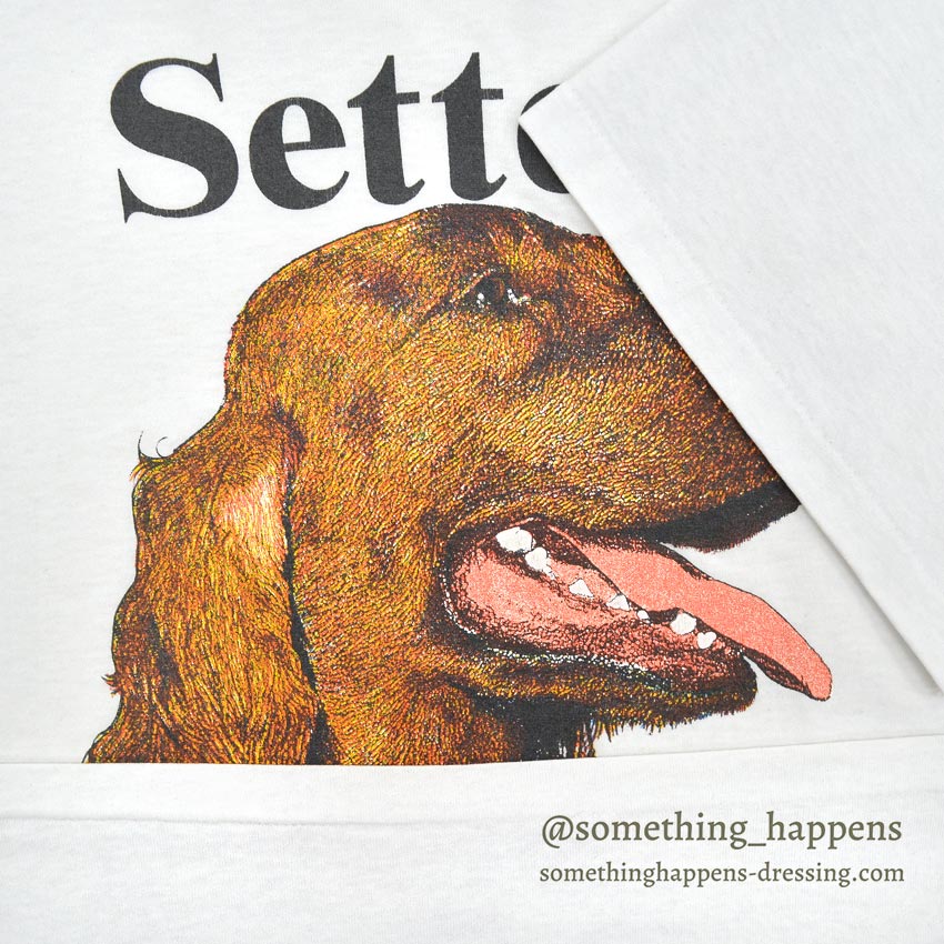 1990's ONEITA SETTER DOG PRINT T-SHIRT ... X-LARGE