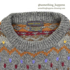 1980's〜 ROBERT STOCK SHETLAND WOOL SWEATER ... LARGE