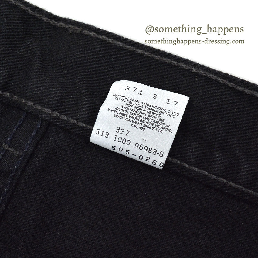 2000's Levi's 505 BLACK DENIM PANTS Made in USA... W34 L32