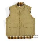 1970's L.L.BEAN REVERSIBLE VEST TAN ... L