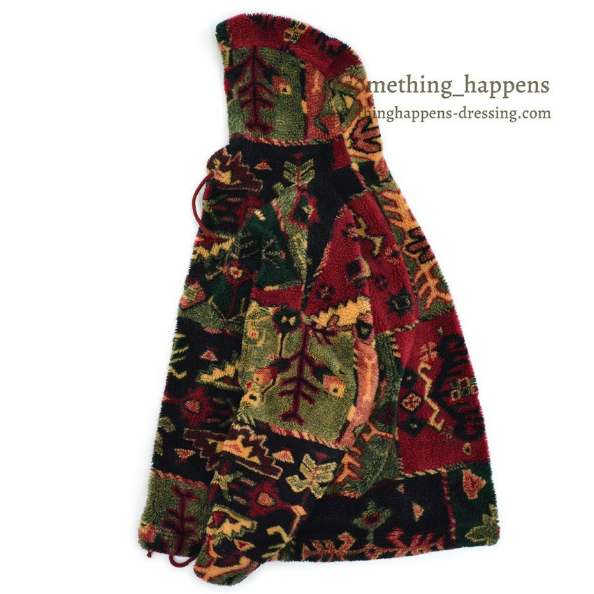 〜1990's MY-T POPCORN FLEECE PULLOVER JACKET ... M