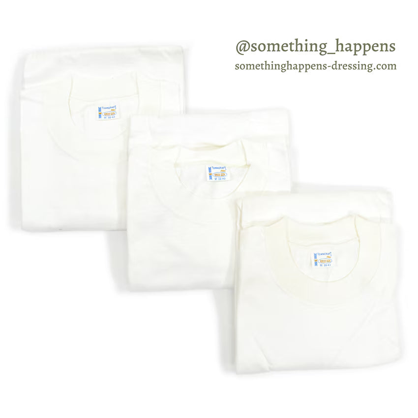 1960's DEADSTOCK TOWNCRAFT PENNEYS 3 PACK PLAIN T-SHIRTS...M