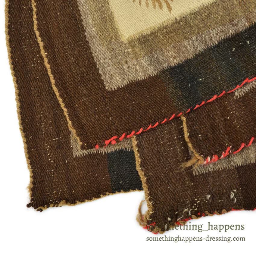 c.1940's NAVAJO RUG ZIGZAG LIGHTNING PATTERN... 163cm×110cm