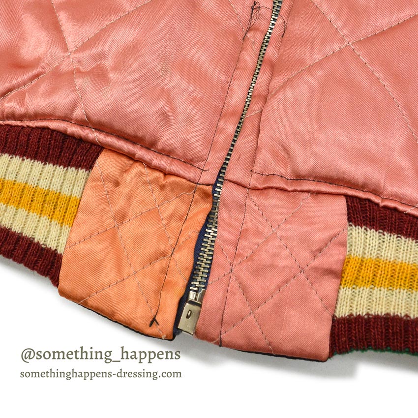 1950s JAPAN SOUVENIR JACKET (Sukajan) - Hawk & Tiger SPEED Zipper...