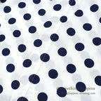 1990's~ ESPRIT SPORTS NAVY DOTS RAYON SHIRT...M