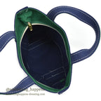 DEADSTOCK LLBEAN BOAT AND TOTE ZIP-TOP NAVY & GREEN... SMALL
