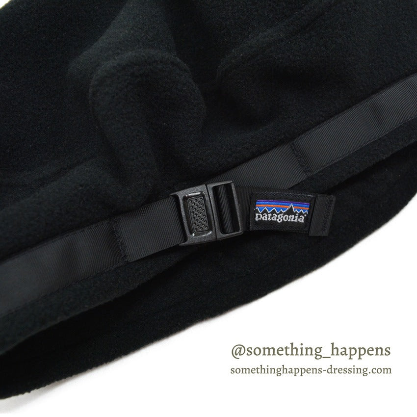 1990's PATAGONIA BLACK FLEECE BERET HAT MINT ... L