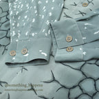 1980's〜 SAXIFON ART CLOUDS & SCALY PRINT SHIRT ... L