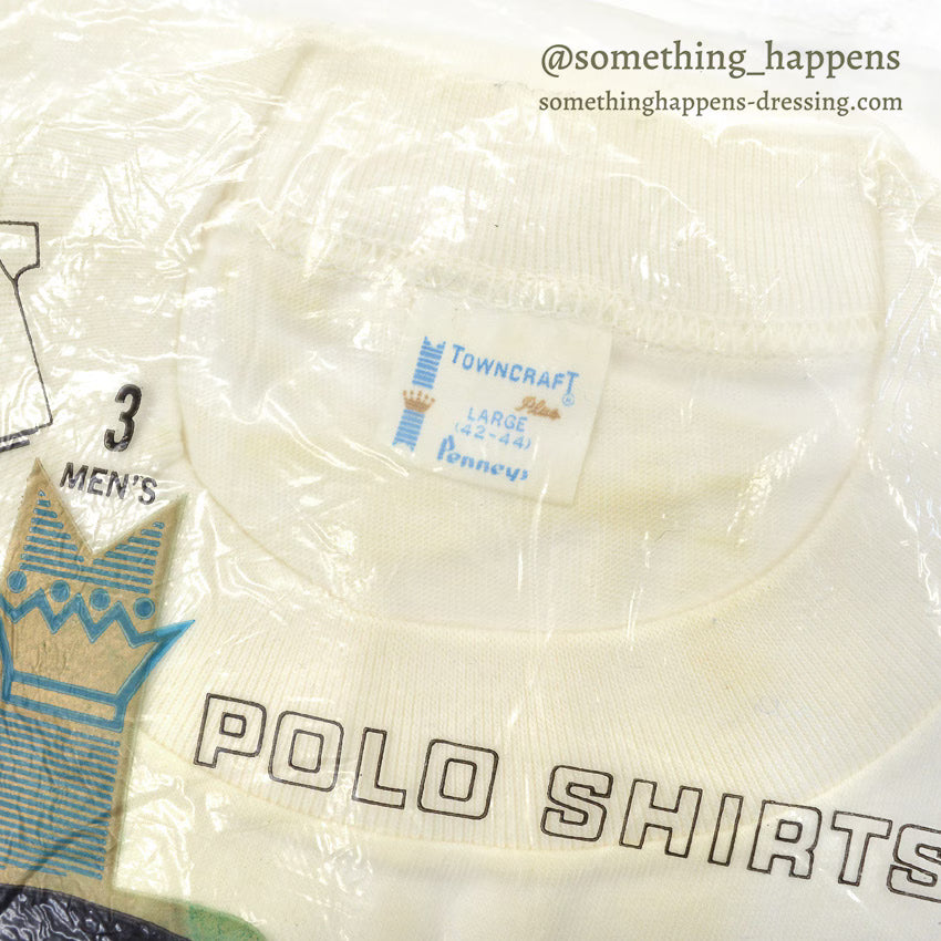 1960's TOWNCRAFT PENNEYS PLAIN T-SHIRT ONE WASH ... L
