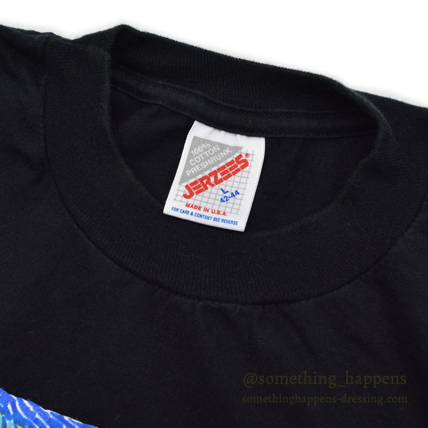 1990's JERZEES STARRY NEW YORK NIGHT ゴッホ パロディ ART T-SHIRT ... L