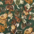 1980's BANANA REPUBLIC SAFARI & TRAVEL DOG PRINT SHIRT ... M