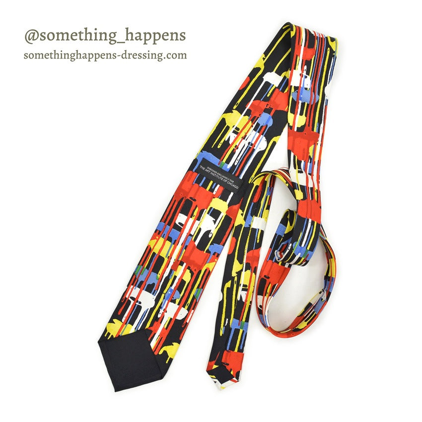 THE ART INSTITUTE OF CHICAGO ABSTRACT PAINT STYLE PRINT TIE ...