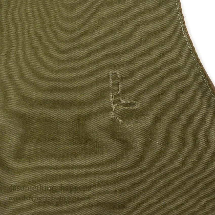 ~1970's SAFARI HUNTING CANVAS & LEATHER VEST MADE IN SPAIN...