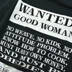 1990's BEST WANTED GOOD WOMEN PRINT T-SHIRT...L