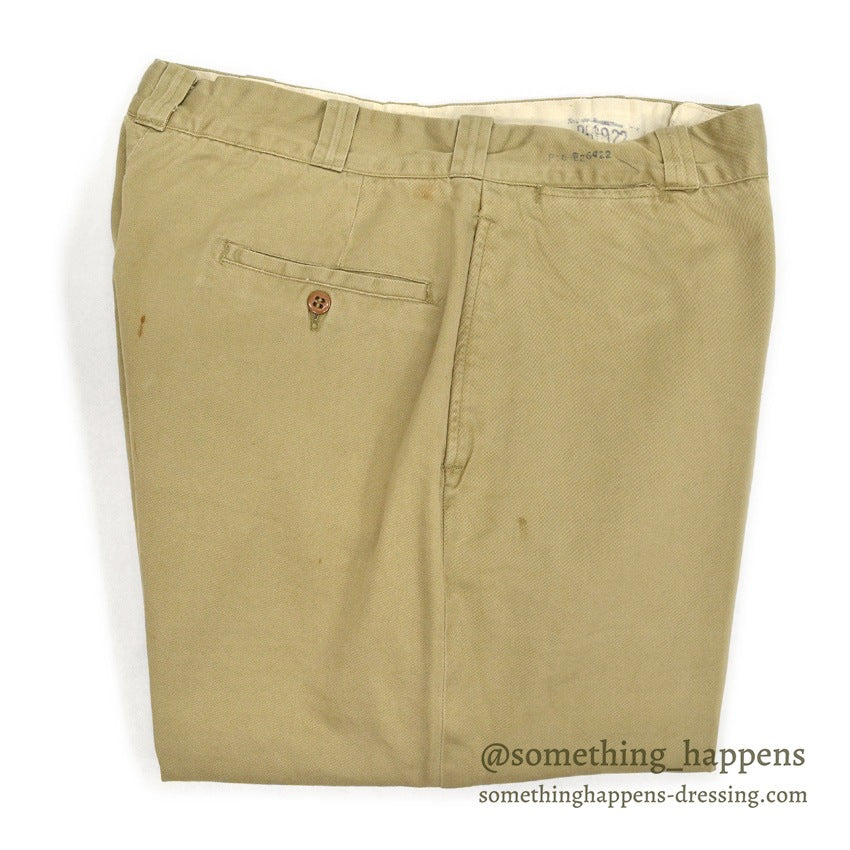 1950's USARMY TROUSERS MEN'S, COTTON UNIFORM TWILL... W31/L30