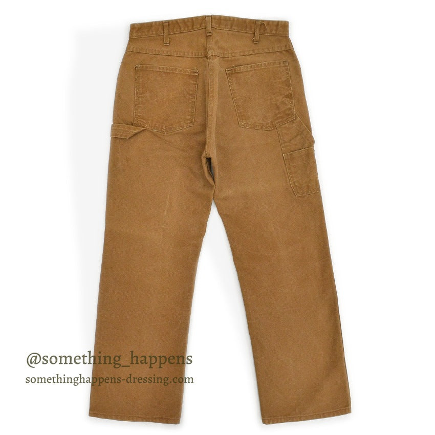1970's CARHARTT BROWN DUCK WORK PANTS... W31/L27