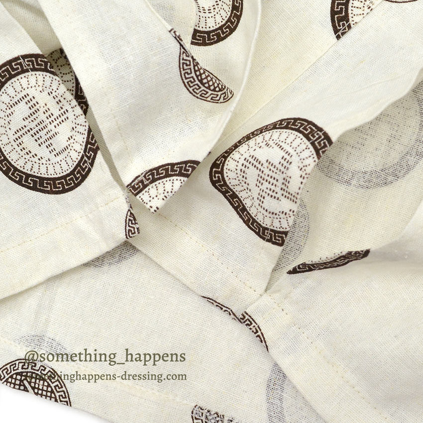 〜1990's DEADSTOCK GRECIAN PRINT S/S SHIRT ...