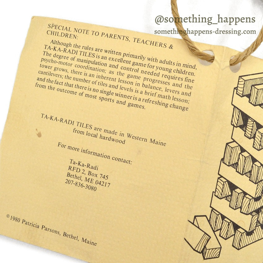 LLBEAN TA-KA-RADI TILES SIMILAR JENGA GAME...