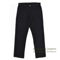 1970s UNKNOWN Piqué Black Tapered Pants... W31/L29