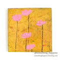 ART FLOWERS ACRYLIC PAINTING CANVAS '27... 20.5cm/20.5cm