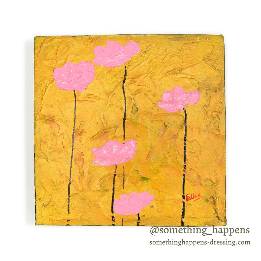 ART FLOWERS ACRYLIC PAINTING CANVAS '27... 20.5cm/20.5cm