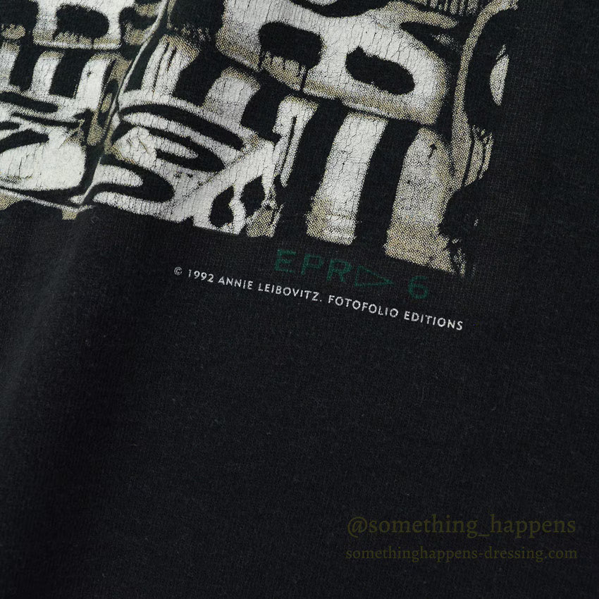 1990's FRUIT OF THE LOOM KEITH HARING ANNIE LEIBOVITZ FOTOFOLIO T-SHIRT ... L
