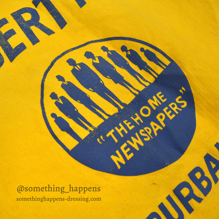 1960's ' THE LIBERTY NEWS ' NEWS PAPER BAG YELLOW ...