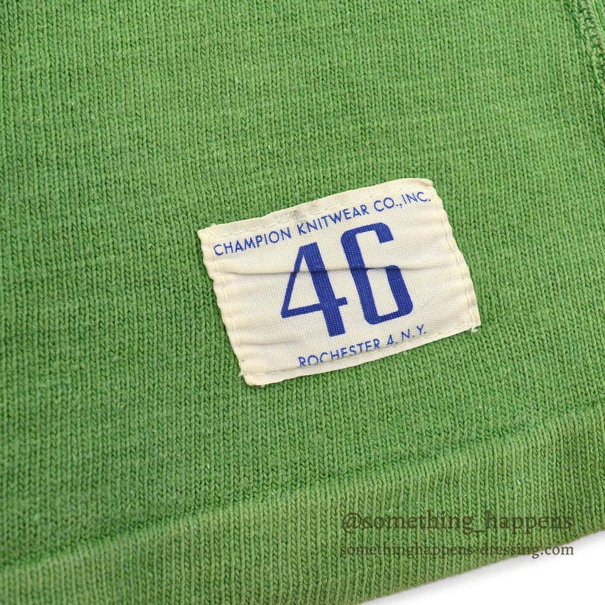 1960's CHAMPION FOOTBALL SHIRT GREEN STENCIL... 46
