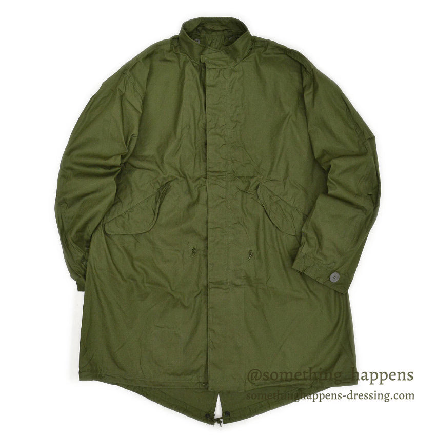 1960s Deadstock US Army Parka, Men's, M-65, Aluminum Zipper... Medium