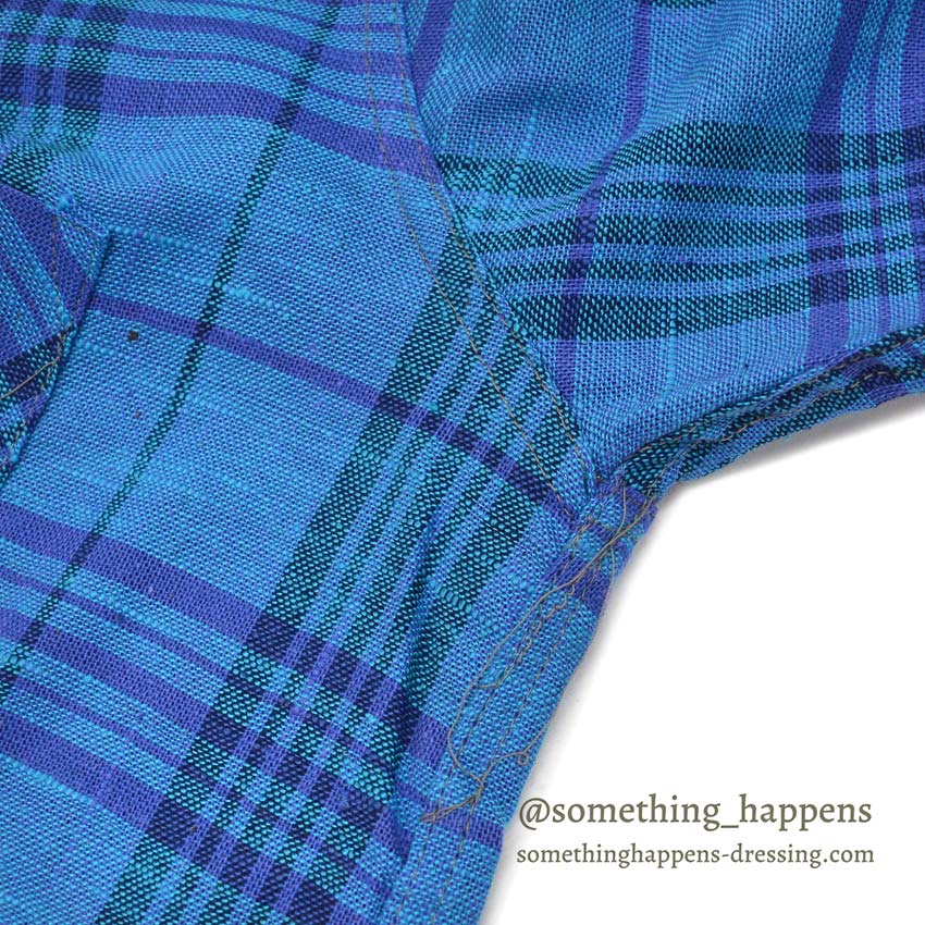 1960's DEADSTOCK SIR WALTER COTTON PLAID L/S SHIRT ... MEDIUM