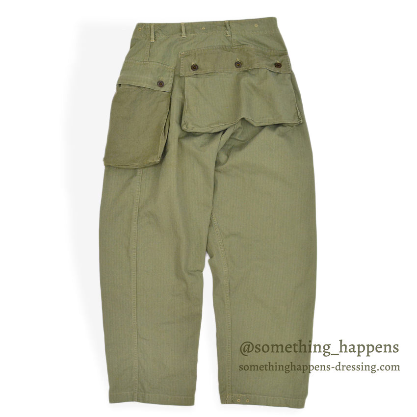 1940's U.S.M.C. WW2 M-44 HBT TROUSERS ... W32/L30