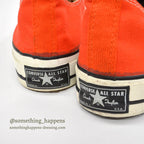 1970's DEADSTOCK CONVERSE CHUCK TAYLOR LO ORANGE... 12