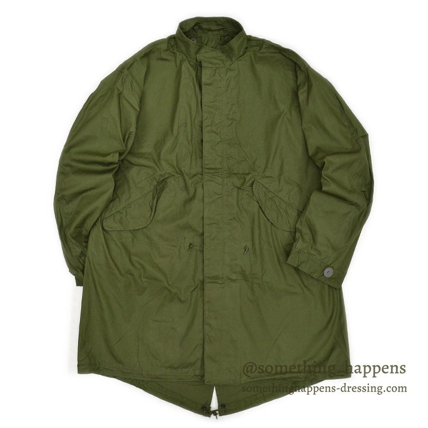 1960s Deadstock US Army Parka, Men's, M-65, Aluminum Zipper... Medium
