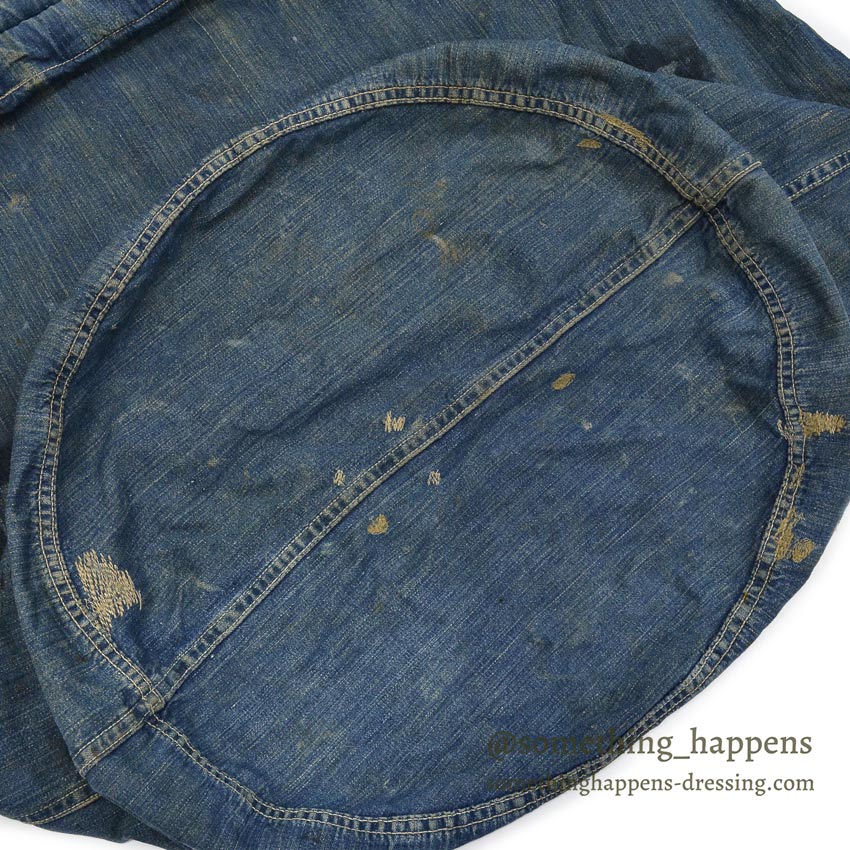 1940's USARMY WW2 DENIM LAUNDRY BAG STENCIL FADED...
