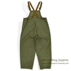 1940's USNAVY WW2 RAIN BIB OVERALL STENCIL... MEDIUM