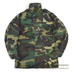 1980's M-65 WOODLAND TWILL CAMO JACKET... SMALL