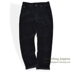 1980's Lee 200 CORDUROY PANTS BLACK MINT... W32/L30