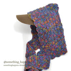 HOME MADE MIX COLOR HAND KNIT HOODED MUFFLER  ...