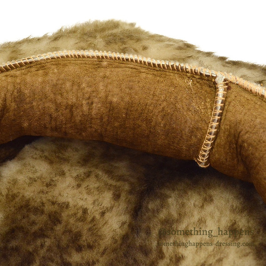 1980's~ BICK HAND MADE SHEARLING HAT MINT...L