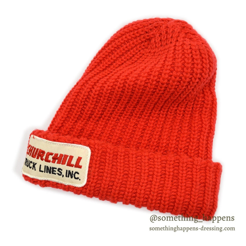 1980's TRUCKER STOCKING KNIT CAP...