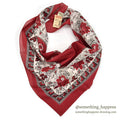 1980's DEADSTOCK BANANA REPUBLIC SAFARI & TRAVEL BANDANA RED...
