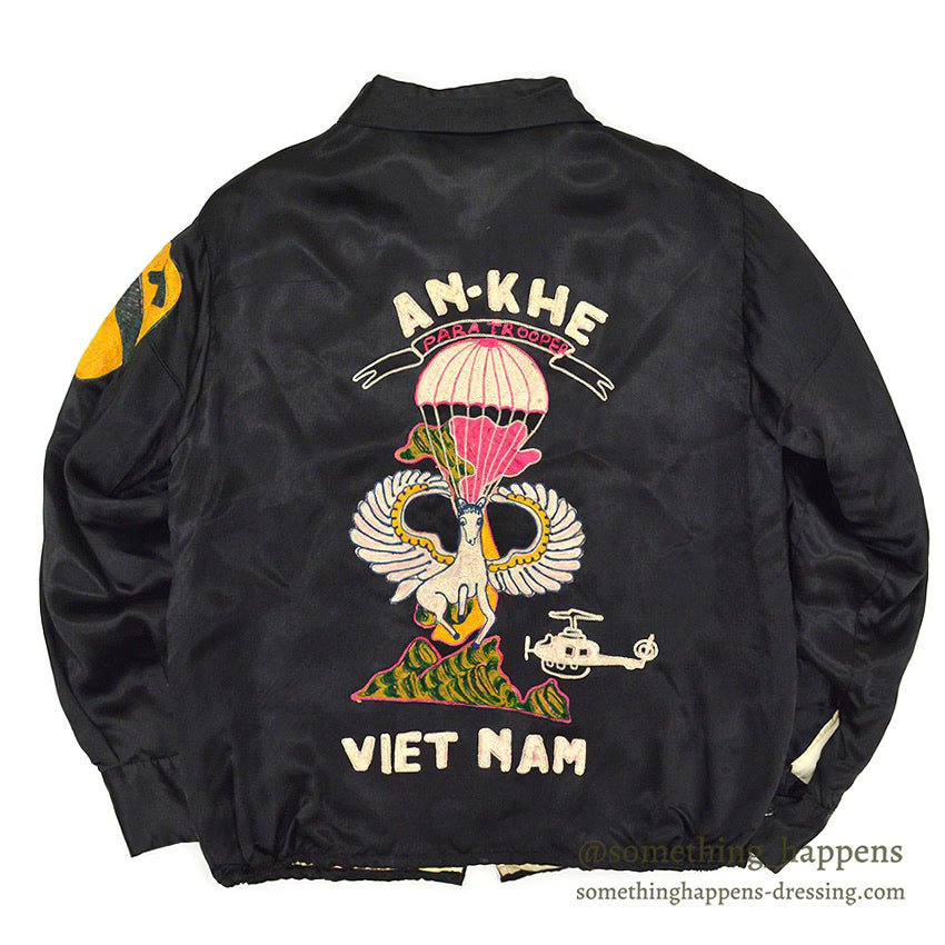 1960s Vietnam Souvenir Jacket (Vietnamese style) 1st CAV Paratrooper...