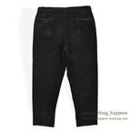 1960's BLACK CORDUROY SLACKS...W35/L28