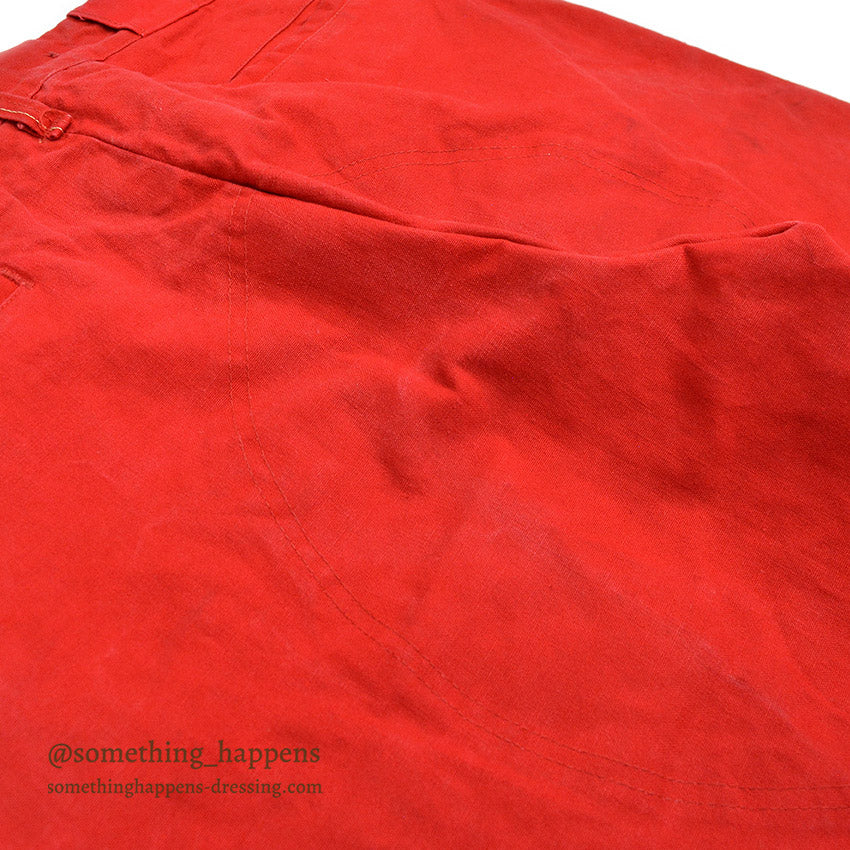 1950's BROWN'S BEACH RED DUCK HUNTING PANTS... W34/L28