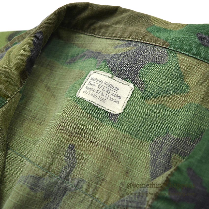 1960's USARMY ERDL JUNGLE FATIGUE JACKET MIX LEAF... MR