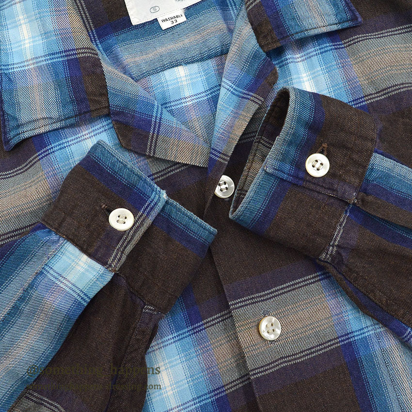 1960's DONEGAL OMBRE CHECK SHIRT...S