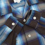 1960's DONEGAL OMBRE CHECK SHIRT...S