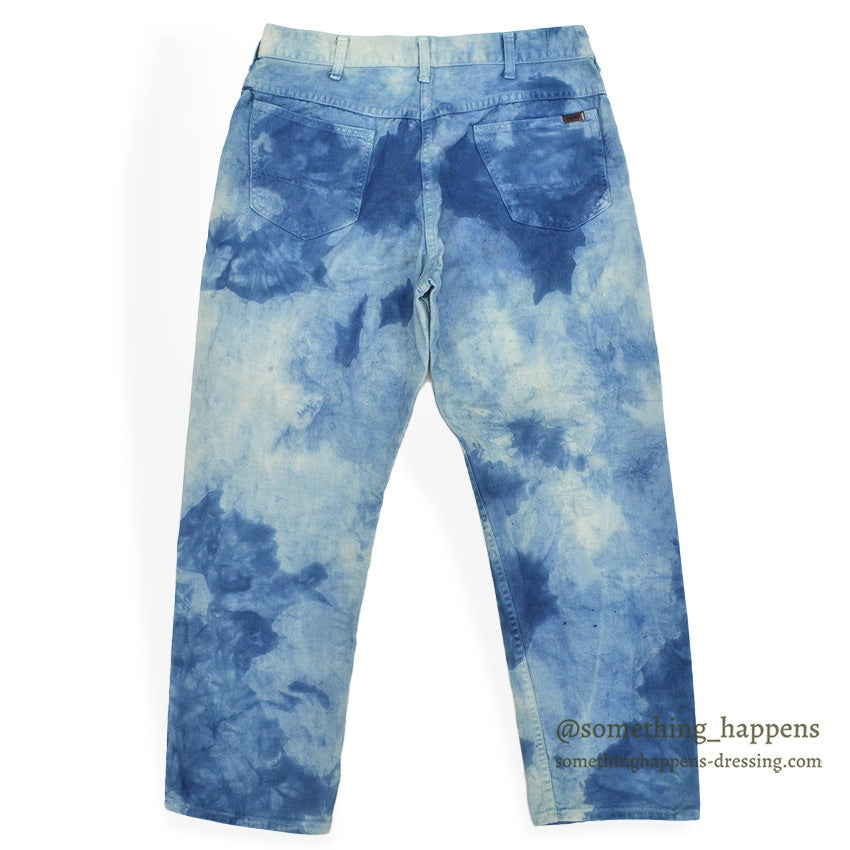 1960's JCPCO FOREMOST CLOUDY DYED COTTON TWILL PANTS... W33/L28