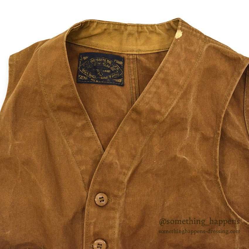 1930's DRYBAK BROWN DUCK HUNTING VEST...