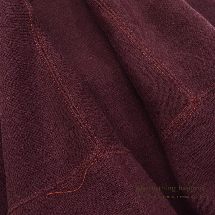 1940's~ CHAMPION CREWNECK BLANK SWEAT SHIRT MAROON ... LARGE